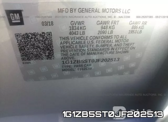 1G1ZB5ST0JF202513 фото 10