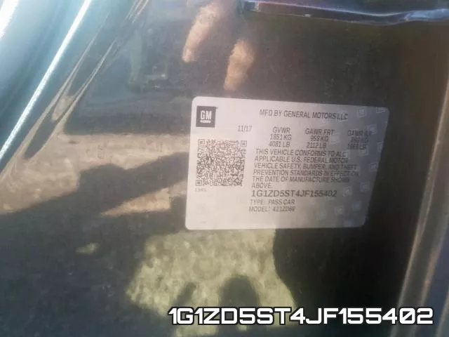 1G1ZD5ST4JF155402 фото 2