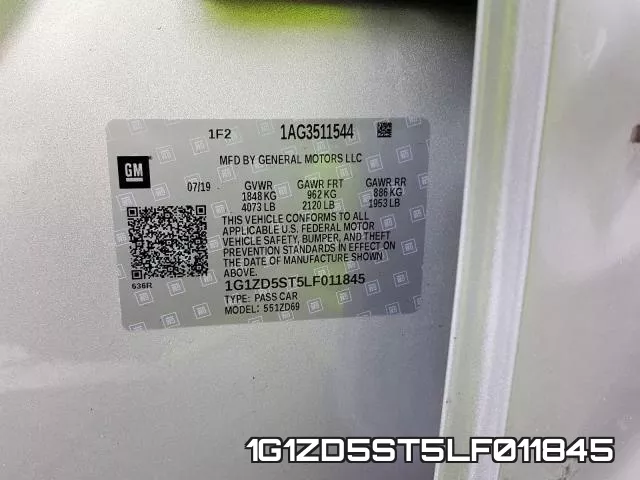 1G1ZD5ST5LF011845 фото 2