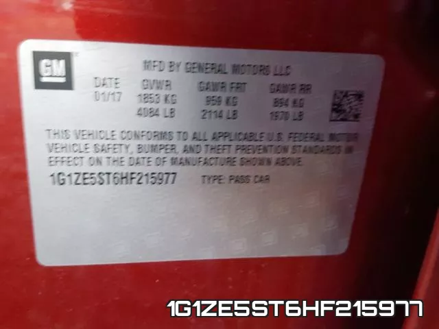 1G1ZE5ST6HF215977 фото 2