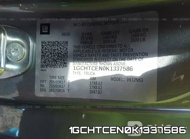 1GCHTCEN0K1337586 фото 10