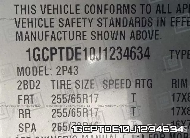1GCPTDE10J1234634 фото 10