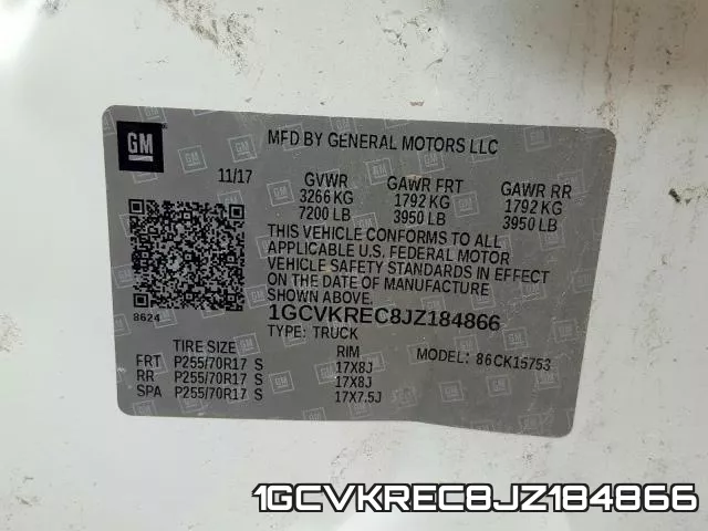 1GCVKREC8JZ184866 фото 2