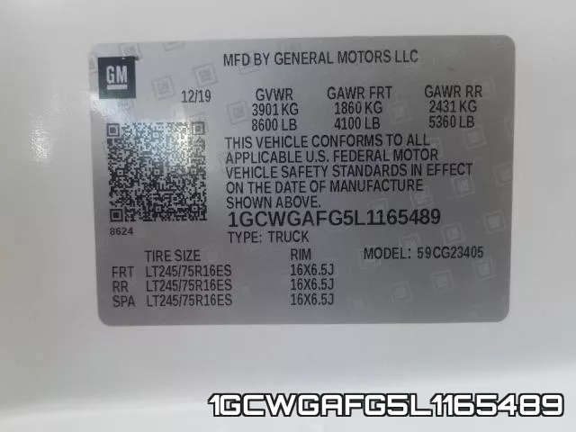 1GCWGAFG5L1165489 фото 2
