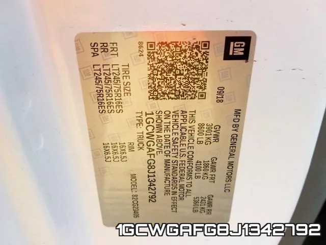 1GCWGAFG8J1342792 фото 2
