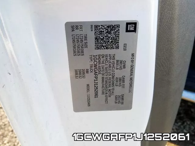 1GCWGAFP1J1252061 фото 2