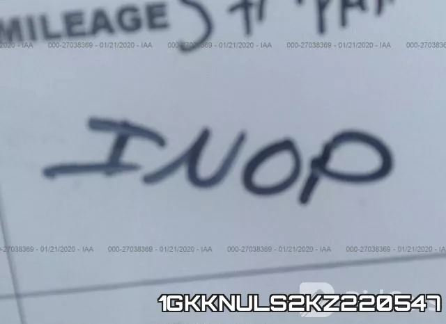 1GKKNULS2KZ220547 фото 8