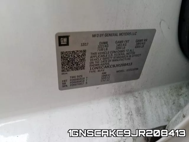 1GNSCAKC9JR208413 фото 2
