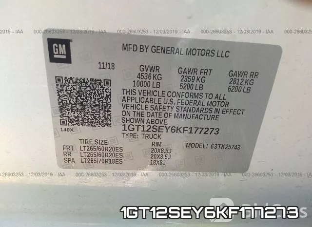 1GT12SEY6KF177273 фото 10