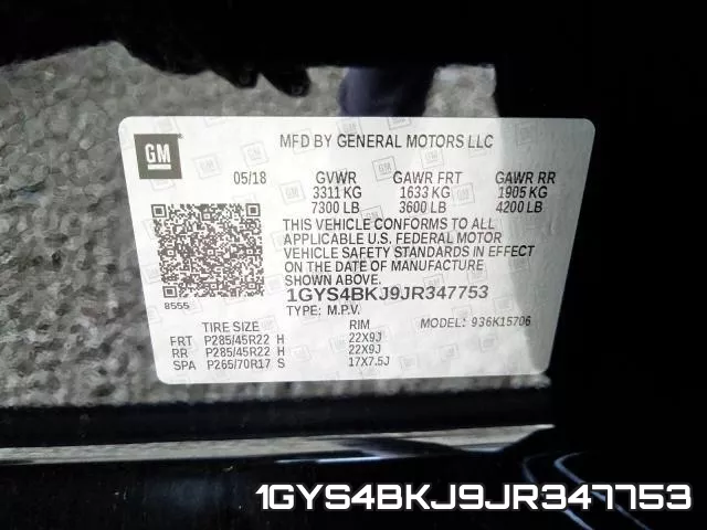 1GYS4BKJ9JR347753 фото 2