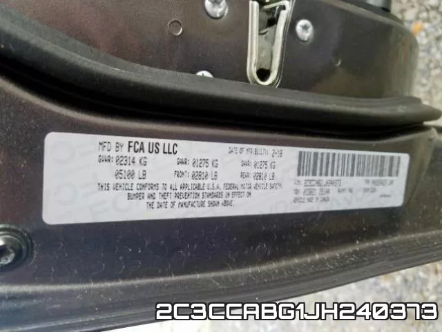 2C3CCABG1JH240373 фото 2