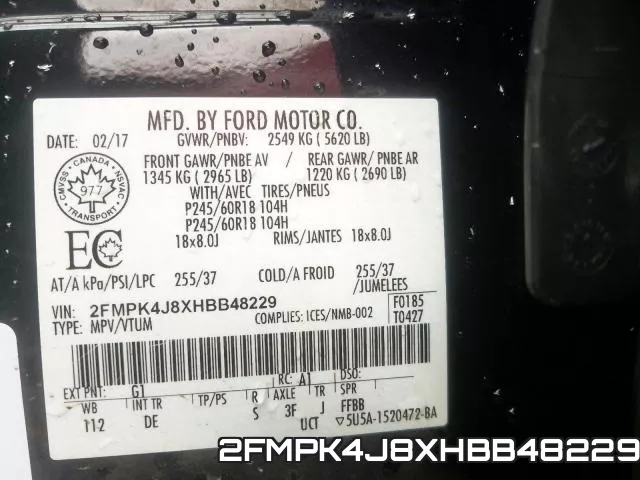 2FMPK4J8XHBB48229 фото 2