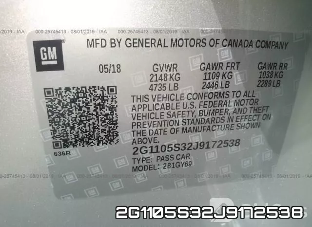 2G1105S32J9172538 фото 10