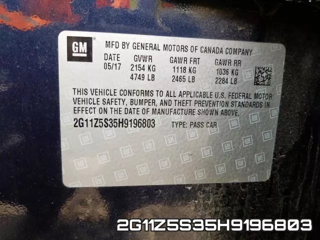 2G11Z5S35H9196803 фото 2