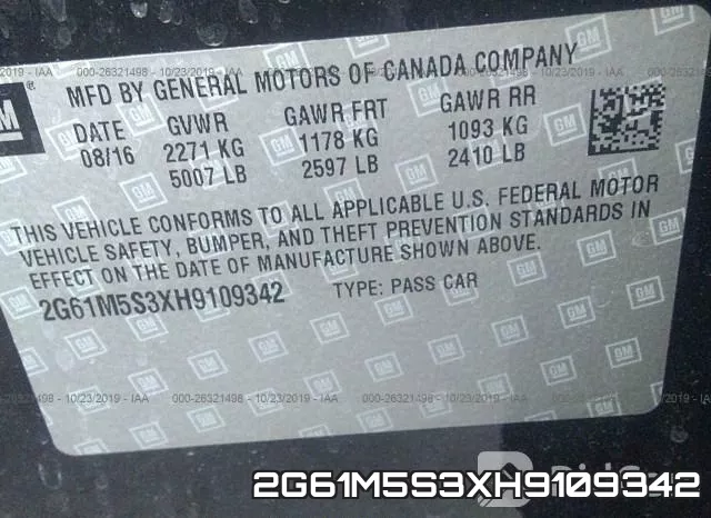 2G61M5S3XH9109342 фото 10