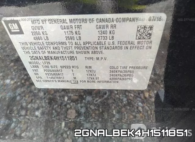 2GNALBEK4H1511851 фото 10