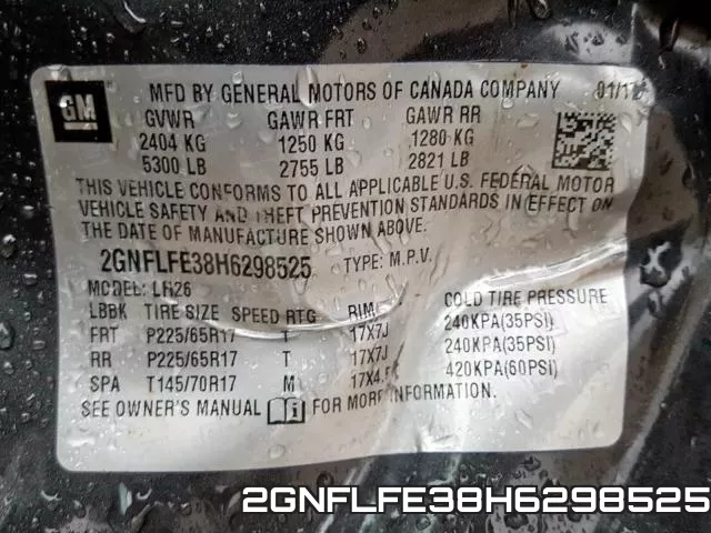 2GNFLFE38H6298525 фото 2