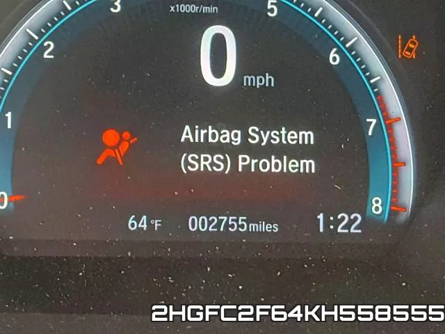 2HGFC2F64KH558555 фото 9