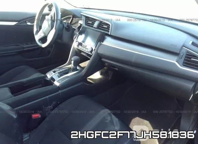 2HGFC2F77JH581836 фото 6