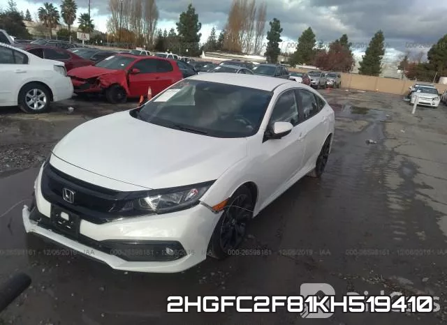 2HGFC2F81KH519410 фото 3
