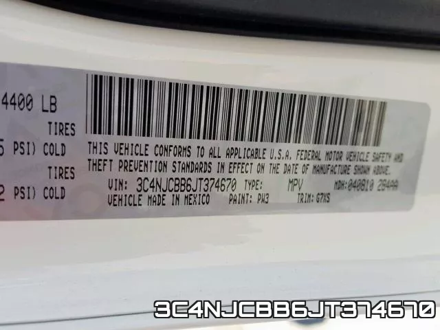 3C4NJCBB6JT374670 фото 2