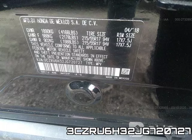 3CZRU6H32JG720727 фото 10