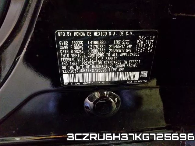 3CZRU6H37KG725696 фото 2