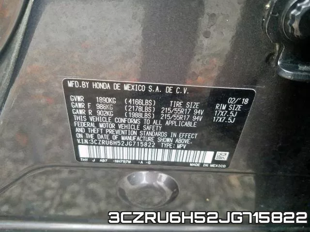 3CZRU6H52JG715822 фото 2