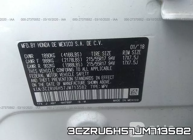 3CZRU6H57JM713582 фото 10