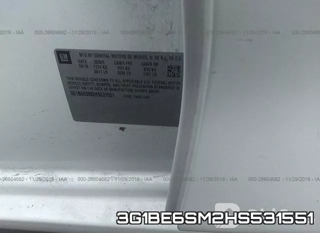 3G1BE6SM2HS531551 фото 10