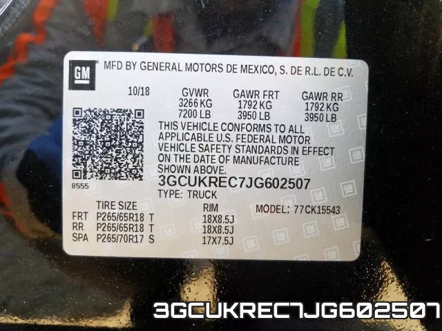 3GCUKREC7JG602507 фото 2