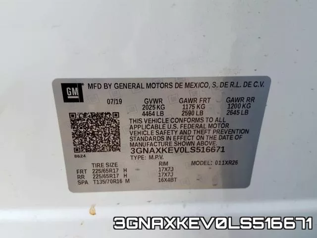 3GNAXKEV0LS516671 фото 2