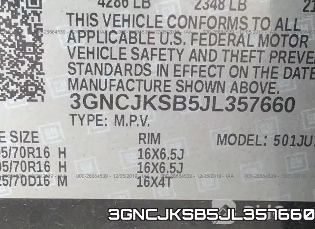 3GNCJKSB5JL357660 фото 10