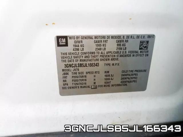 3GNCJLSB5JL166343 фото 2