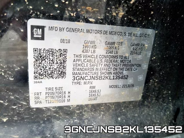 3GNCJNSB2KL135452 фото 2
