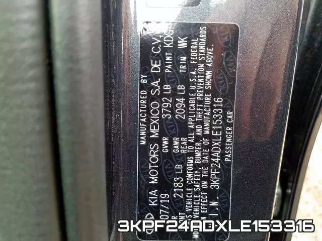3KPF24ADXLE153316 фото 2