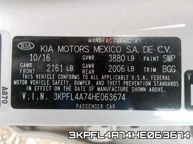 3KPFL4A74HE063674 фото 2