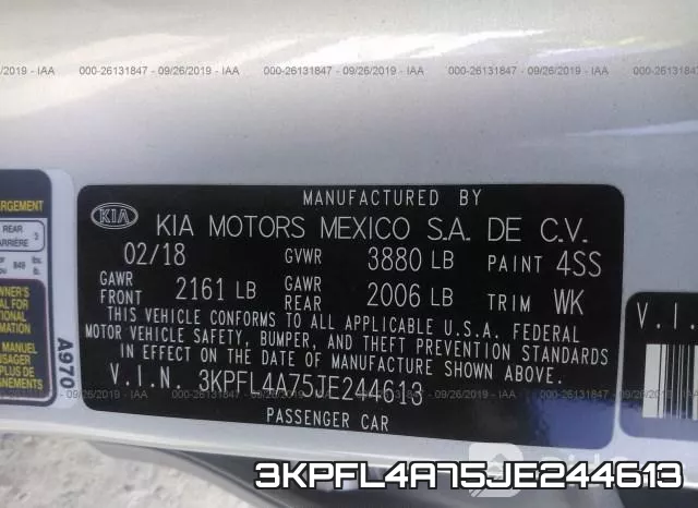 3KPFL4A75JE244613 фото 10
