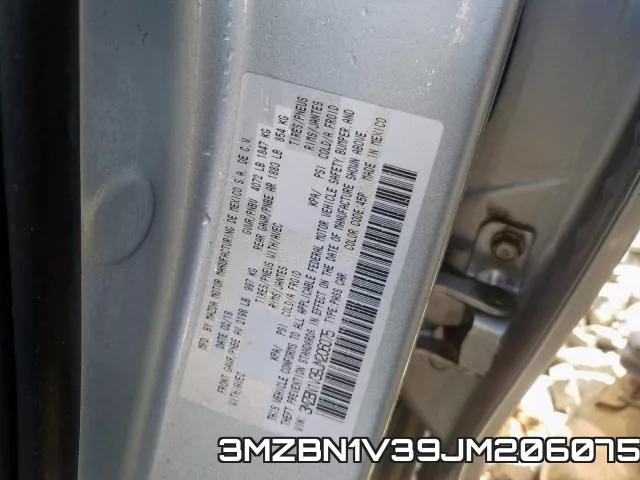3MZBN1V39JM206075 фото 2