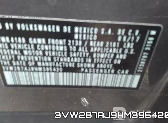 3VW2B7AJ9HM395420 фото 10