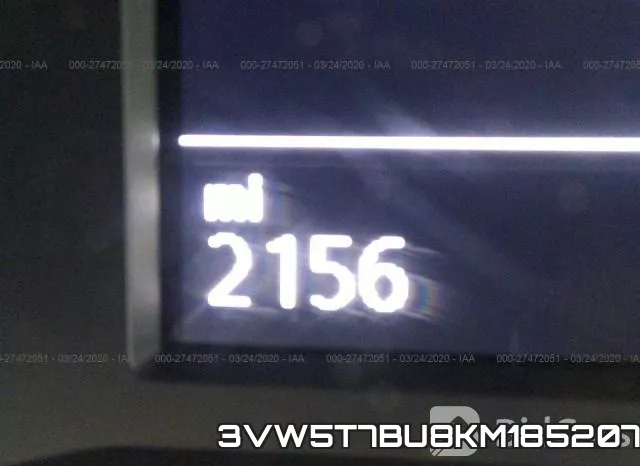 3VW5T7BU8KM185207 фото 8