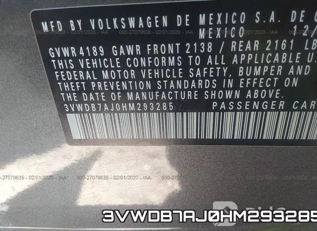 3VWDB7AJ0HM293285 фото 10