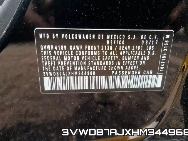 3VWDB7AJXHM344968 фото 2