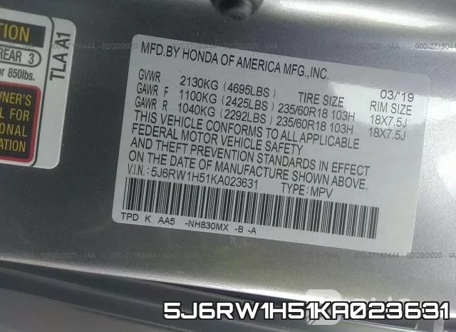 5J6RW1H51KA023631 фото 10