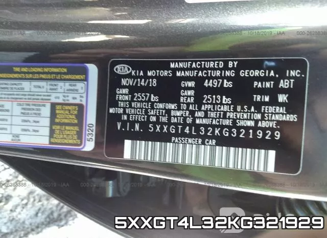 5XXGT4L32KG321929 фото 10