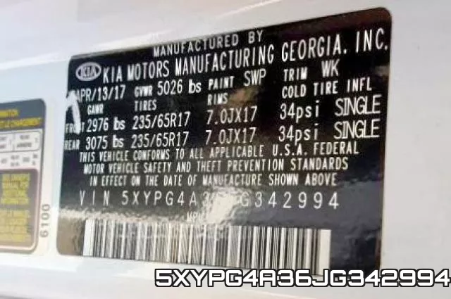 5XYPG4A36JG342994 фото 2