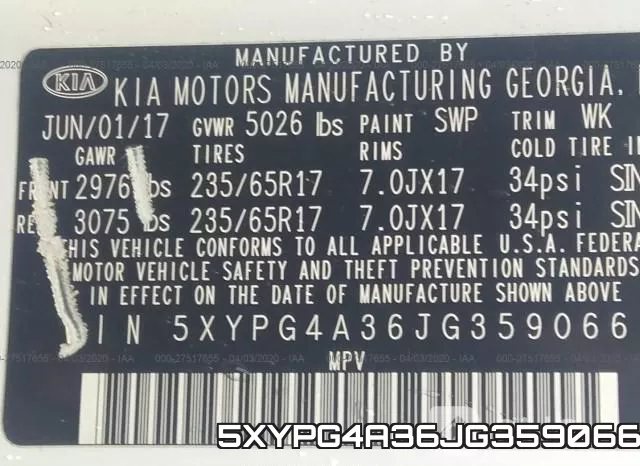 5XYPG4A36JG359066 фото 10