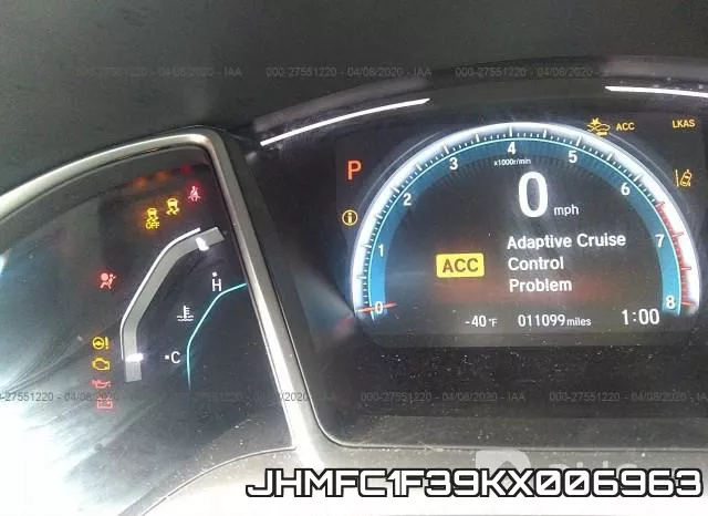JHMFC1F39KX006963 фото 8