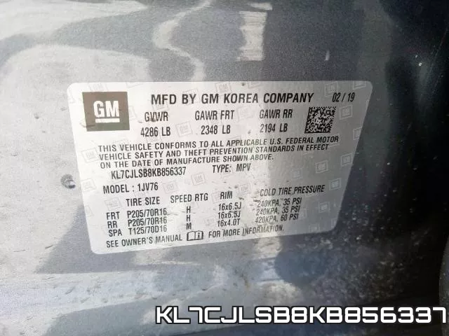 KL7CJLSB8KB856337 фото 2