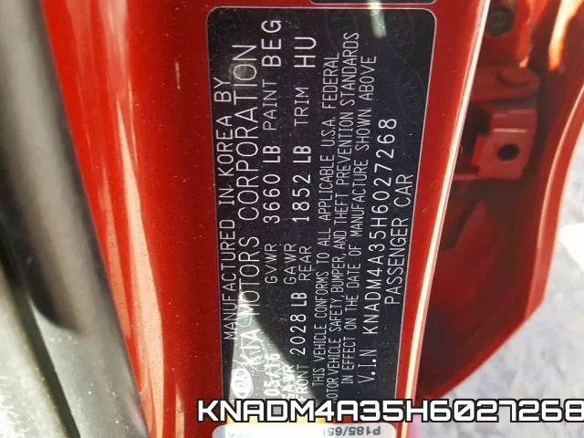 KNADM4A35H6027268 фото 2